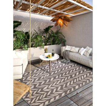 Hnedý vonkajší koberec z recyklovaných vlákien 160x230 cm Georgette – Villeroy&Boch – Obrázok 2