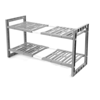 Police do skrinky pod drez s nastaviteľnou šírkou Compactor Expandable Shelf – Obrázok 10