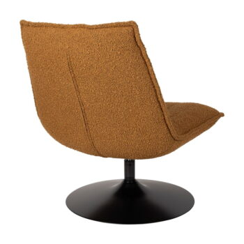 Okrovožlté kreslo z textílie bouclé Jax – White Label – Obrázok 8