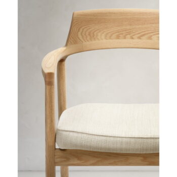 Jedálenská stolička z dubového dreva v béžovo-prírodnej farbe Alocs – Kave Home – Obrázok 9