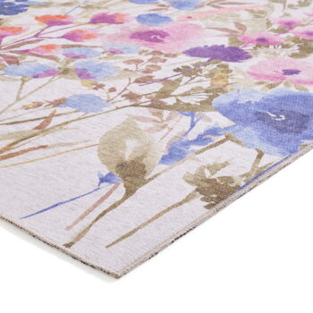 Fialový prateľný koberec 152x230 cm Country Floral – Catherine Lansfield - Image 8