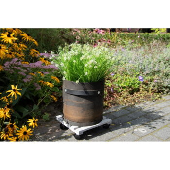 Podložka pod kvetináč z borovicového dreva Esschert Design, šírka 29 cm - Image 2