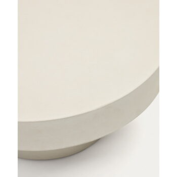 Betónový okrúhly záhradný odkladací stolík ø 66 cm Aiguablava – Kave Home – Obrázok 4