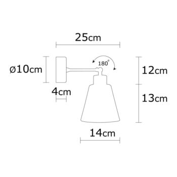 Nástenné svietidlo v tyrkysovej a prírodnej farbe ø 14 cm Manavgat – Opviq lights - Image 4