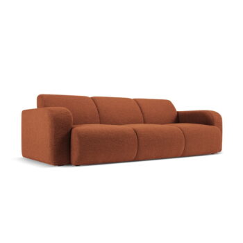 Hnedá pohovka z textílie bouclé 235 cm Molino – Micadoni Home - Image 2