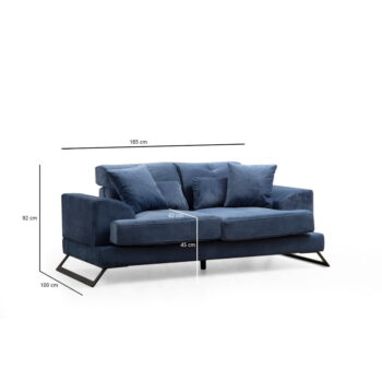 Modrá pohovka 185 cm Frido – Balcab Home - Image 8