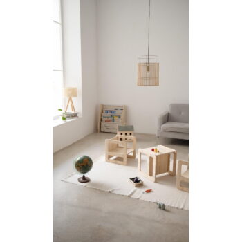 Detské stoličky z borovicového dreva v sade 2 ks Montessori – Little Nice Things - Image 3