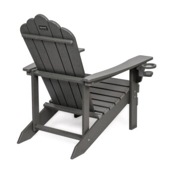 Sivé plastové záhradné kreslo Adirondack – Bonami Selection - Image 5