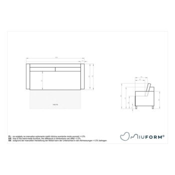 Hnedá rozkladacia pohovka Miuform Charming Charlie – Obrázok 4