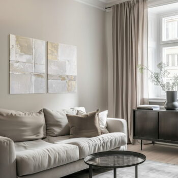 Obrazy s ručne maľovanými prvkami v súprave 2 ks 50x70 cm Sail – Styler - Image 2