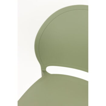 Zelené plastové záhradné stoličky v súprave 4 ks Sjoerd – White Label - Image 8