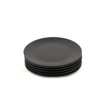 Matne čierne keramické taniere v súprave 6 ks ø 25 cm – Hermia - Image 4