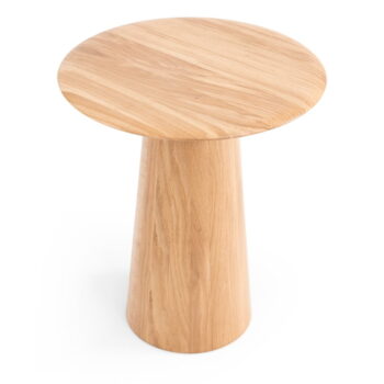 Okrúhly odkladací stolík z dubového dreva ø 40 cm Mushroom – Gazzda - Image 8