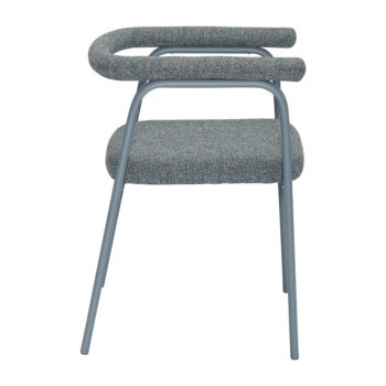 Sivé jedálenské stoličky v súprave 2 ks Ecto – Hübsch – Obrázok 3