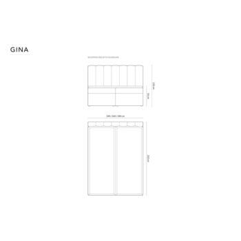 Tmavomodrá boxspring posteľ s úložným priestorom 160x200 cm Gina – Milo Casa - Image 5