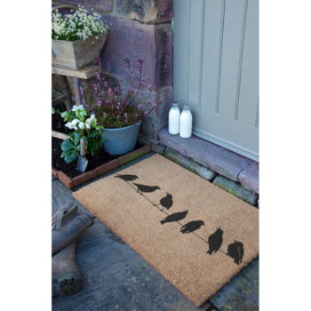 Rohožka z kokosového vlákna 60x90 cm Birds On a Wire – Artsy Doormats - Image 9