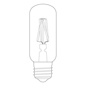 Teplá LED filamentová stmievateľná žiarovka E27, 3 W Lurra – tala - Image 9