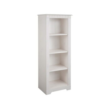 Biela knižnica z borovicového dreva 50x135 cm Cubrix – Støraa – Obrázok 2