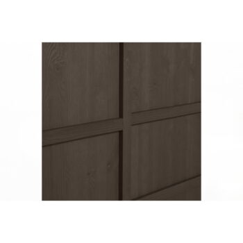 Tmavohnedá nízka komoda z borovicového dreva s posuvnými dverami 140x85 cm Nomin – BePureHome - Image 6