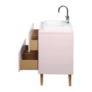 Ružová závesná skrinka s umývadlom bez batérie 80x62 cm Color Bath – Tom Tailor – Obrázok 7