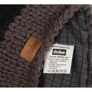 Ručne pletená čapica DOKE Stripes Beanie – Obrázok 3