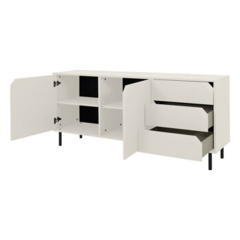 Biela nízka komoda 177x77 cm Corner - Tenzo – Obrázok 5