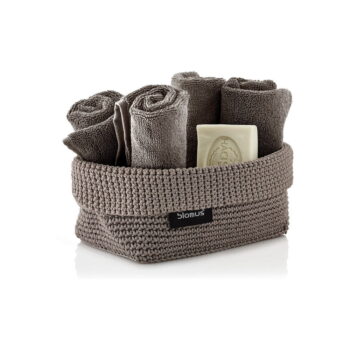 Hnedý úložný Košík Blomus Rope, 11,5 x 20 cm – Obrázok 2