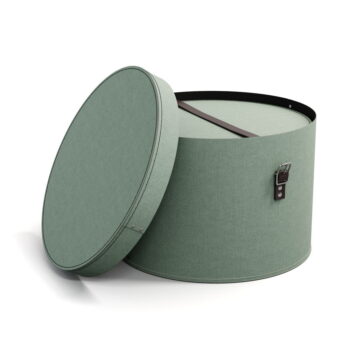 Kartónové úložné boxy s vekom v mentolovej farbe v súprave 2 ks ø 37,5x25,5 cm Rut – Bigso Box of Sweden - Image 6