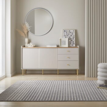 Sivý umývateľný koberec zo ženilky 120x160 cm Elton – Flair Rugs - Image 3