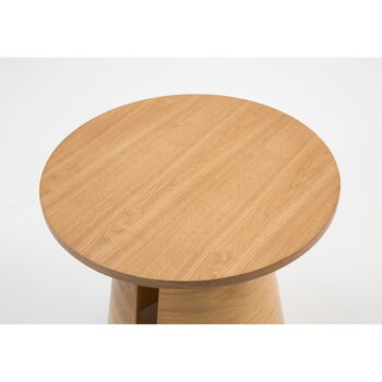 Okrúhly odkladací stolík v dekore duba ø 50 cm Cep – Teulat - Image 2
