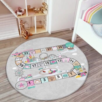 Sivý detský koberec ø 100 cm Comfort – Mila Home - Image 3