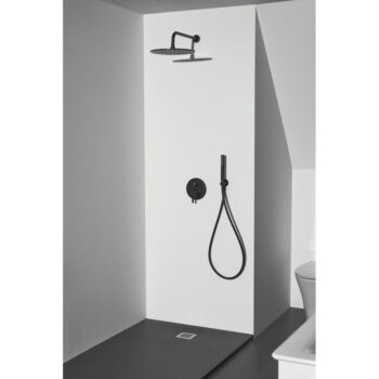 Matne čierny kovový držiak na sprchovú hlavicu Silk Black – Ideal Standard - Image 2