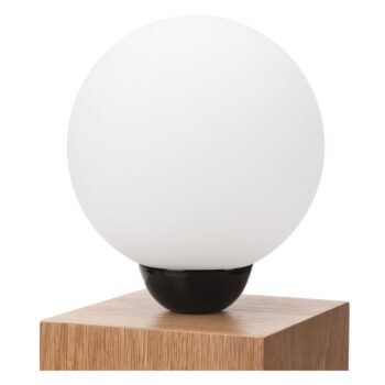 Hnedá stolová lampa, výška 25 cm Emi – LAMKUR - Image 3