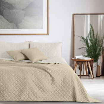 Béžový obojstranný pléd z mikrovlákna DecoKing Axel, 260 × 280 cm – Obrázok 2