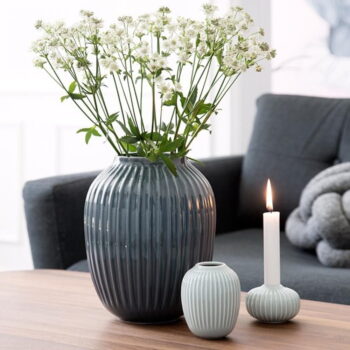 Antracitovosivá kameninová váza Kähler Design Hammershoi, výška 25 cm - Image 2