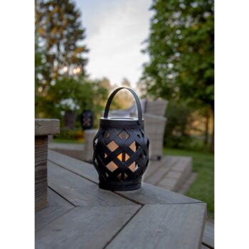 Čierny lampáš Star Trading Flame Lantern, výška 16 cm - Image 3