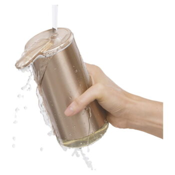 Automatický oceľový dávkovač mydla v zlatej farbe 266 ml - simplehuman - Image 2