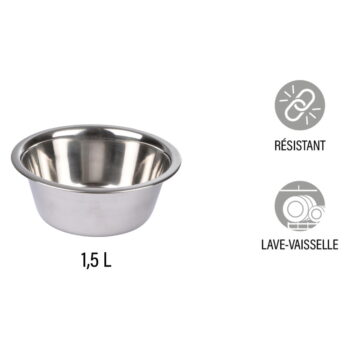 Miska pre psa z nehrdzavejúcej ocele ø 21 cm – Love Story - Image 2