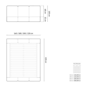 Tmavosivá zamatová čalúnená dvojlôžková posteľ s úložným priestorom s roštom 140x200 cm Brody – Mazzini Beds - Image 4