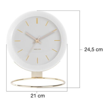 Stolové hodiny ø 21 cm Globe – Karlsson - Image 5