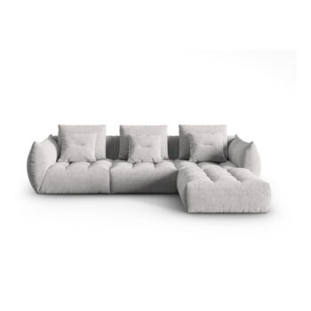 Svetlosivá rohová pohovka (variabilný roh) Bloom – Micadoni Home