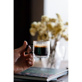 Sklenené hrnčeky v súprave 2 ks na espresso 80 ml Carbon – Vialli Design – Obrázok 7