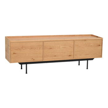 TV stolík v dekore duba v prírodnej farbe 160x56 cm Brewerton - Rowico – Obrázok 2