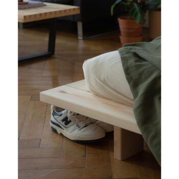 Jednolôžková posteľ z borovicového dreva s roštom v prírodnej farbe 90x200 cm Japan – Karup Design - Image 10
