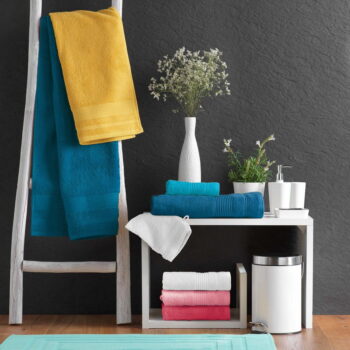 Kaki froté bavlnený uterák 50x90 cm Tendresse – douceur d'intérieur - Image 5