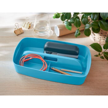 Modrý úložný box s vekom 32x19x13 cm MyBox – Leitz - Image 10