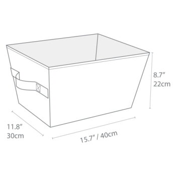 Úložný látkový košík 30x40x22 cm Soft Storage – Bigso Box of Sweden - Image 6