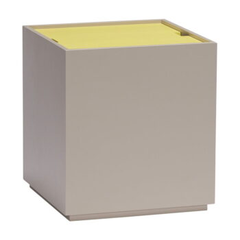 Žlto-sivá truhlica z jaseňového dreva 40x45 cm Vault – Hübsch - Image 2