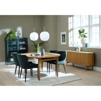 Zelená kovová vitrína Unique Furniture Bronco, výška 140 cm – Obrázok 6