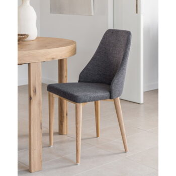 Tmavosivá jedálenská stolička Rosie – Kave Home - Image 7